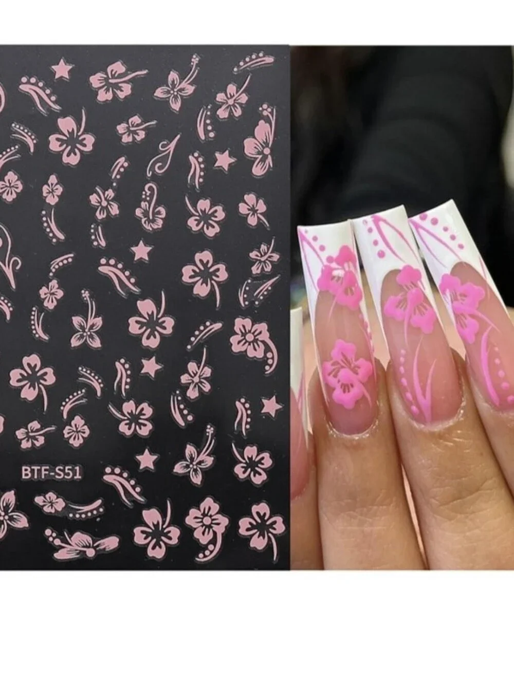 Trendy Self Adhesive Nails Art Transfer Sticker